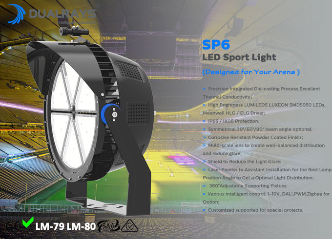 Des Sport-LED ätzendes beständiges Pulver Flut-des Licht-600W beschichtete 1