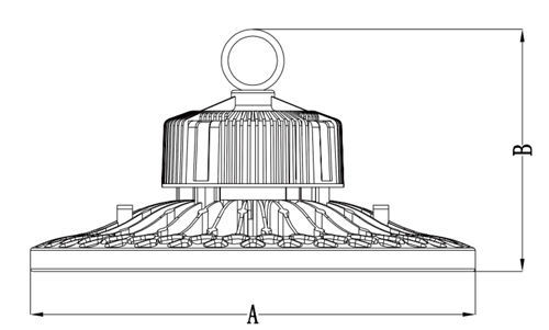 100W Bucht-Licht-Würfel UFO LED hoher Gussaluminium-Material 5 Jahre Garantie-