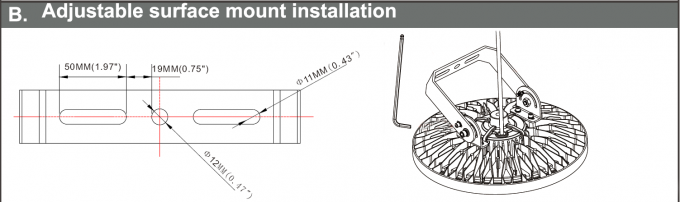 200 Watt AC90V~305V führte die hohe optionale Optiklinse 60Â°/90Â°/120Â° des Bucht-Licht-140LPW Meanwell