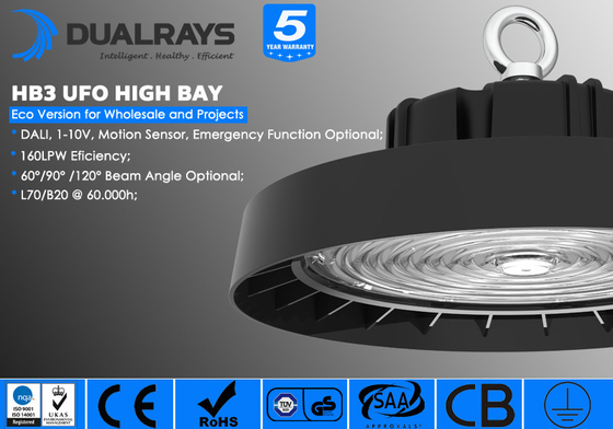 SMD3030 industrielles 100W 150W 200W hohes Bucht-Licht UFO mit dem Druckguß von Al For Excellent Heat Dissipation