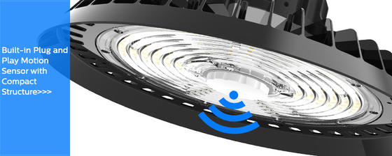 5 Jahre Garantie UFO LED Bucht-Licht-steckbare eingebaute Radar-Bewegungs-Sensor-mit 200W