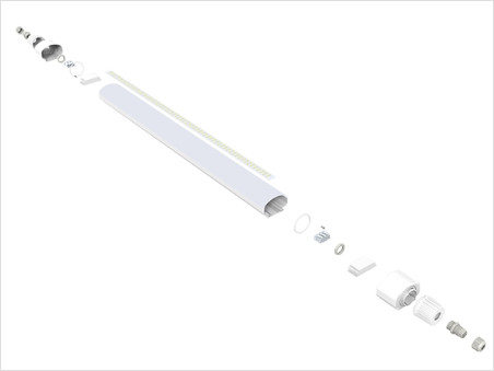 PC unterbringender Notfall 0 to10V dauerhafter 160LPW des Leistungsfähigkeits-LED Tri Beweis-heller langen Lebens-IP66