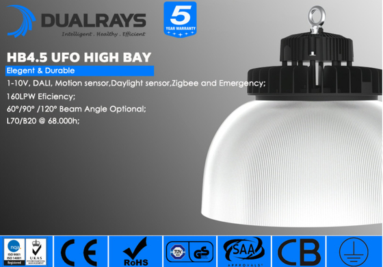 Bewegungs-Sensor-Tageslicht-Sensor 200W hohe Bucht HB4.5 IP65 ZIGBEE UFO