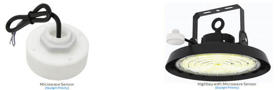 LED-Hallenleuchte mit DIP-Schalter-Einstellungen für Leistung und Farbtemperatur sowie verschiedenen Abstrahlwinkeln für Industrieanwendungen