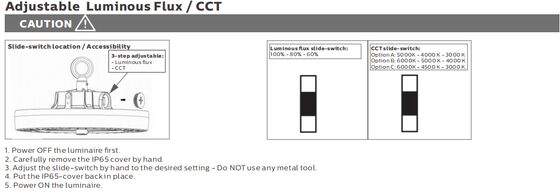 HB4H DIP Wechselstrom und 3CCT UFO LED High Bay Light 200W 170LPW mit Ready for Sensor (PIR- oder Mikrowellensensor mit Tageslichtsensor Priority)