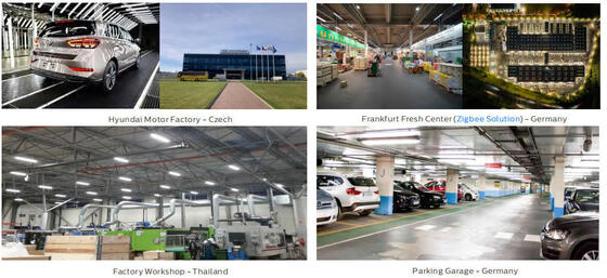 D4 LED Feuchtigkeitsdichte Leuchte 160LPW mit Ready 4 Notfall 4W@3HRS Steck-und-Spiel leicht zu warten Geeignet für Parkgarage und Beleuchtung