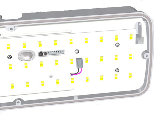 8W Bulk Head LED-Außenleuchte mit Notlichtfunktion und Bewegungsmelder IP65