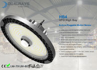 Bewegungs-Sensor UFO 200W HB4 steckbarer Leistungsfähigkeit Meanwell HBG ELG HLG hoher Bucht-160LPW Fahrer Optional 5 Jahre Garantie-