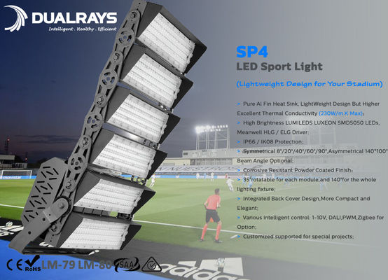 Flut-Lichter Ip66 1500W salzen hohe Mast-LED Nebel Resitant SAA, RCM-CER ROHS SMD5050