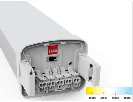60W, die 5 Fuß Aluminiumlegierung PC Tri Beweis-Licht-Restlicht-Zerfall-Wasser führte, verhindern