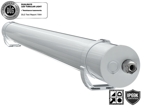 1,5 m lange 60 W IP69K IK10 MTB7 Marine-LED-Röhrenleuchte für Docks und Durchgänge mit 3 oder 5 durchsteckbaren Verkabelungen und DIP-schaltbarer Stromversorgung/3CCT/3-Phasen-Wechsel