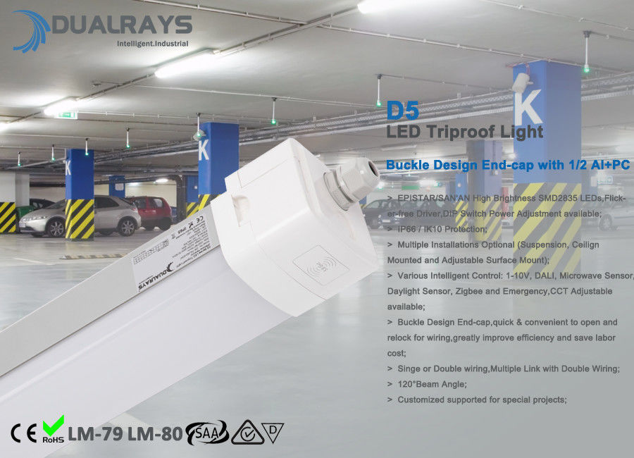 Mehrfachverbindungsstelle verbindbar mit doppeltem verdrahtendem LED-triproof Licht mit Umbau 5W oder 10W des Notfallled bei 3 Stunden