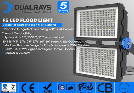 Flut-Licht-Umweltschutz 1000W garantieren modularer LED 5 Jahre für öffentliche Orte